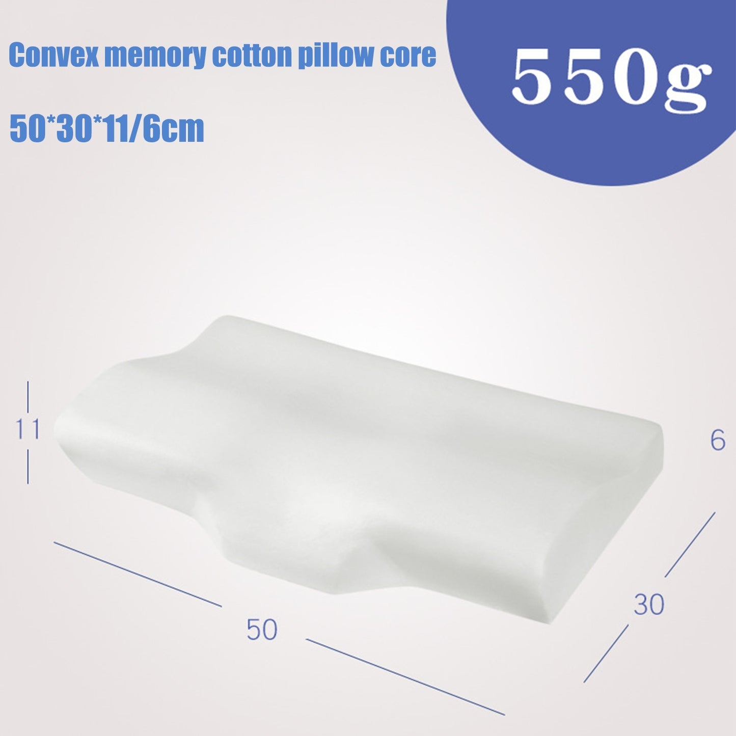 Ergonomic Memory Foam Cervical Pillow – Standard & King Sizes, Neck & Spine Support | Fast US Shipping