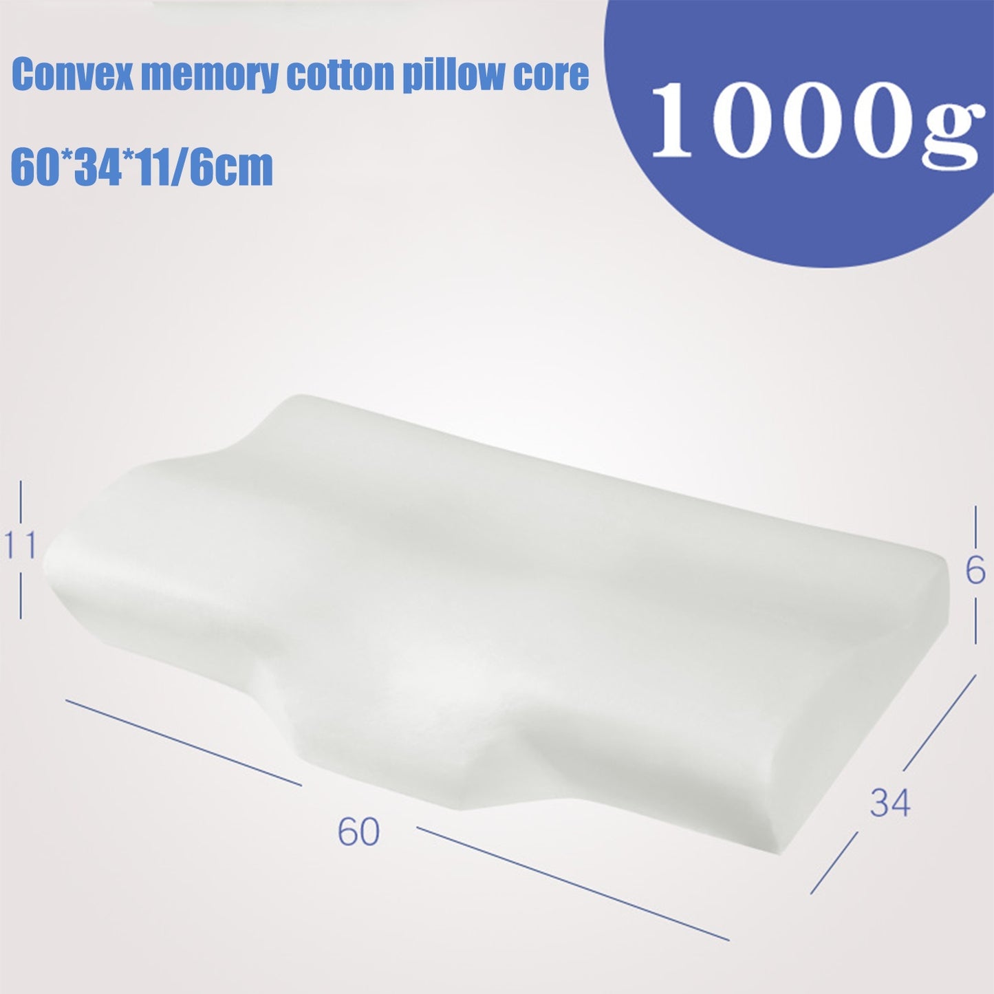 Ergonomic Memory Foam Cervical Pillow – Standard & King Sizes, Neck & Spine Support | Fast US Shipping