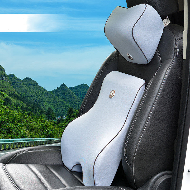 Coussin lombaire et appui-tête en mousse à mémoire de forme – Support dos et nuque